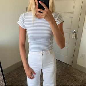 Brandy Melville Striped Baby Tee